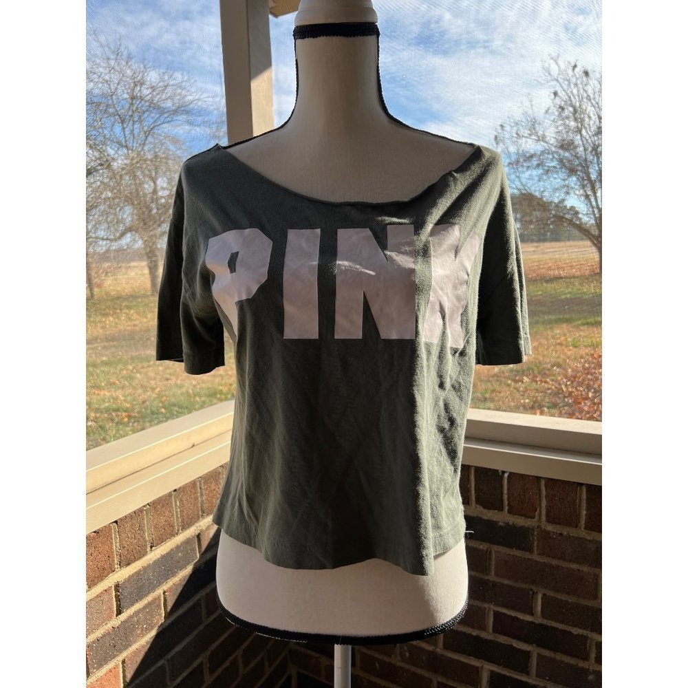Pink Khaki Cotton Tee XS